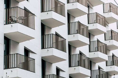 Balkone an einem Haus