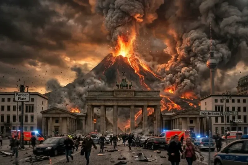 Vulkanausbruch in Berlin