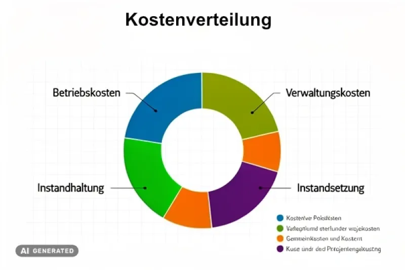Grafische Darstellung einer Kostenverteilung