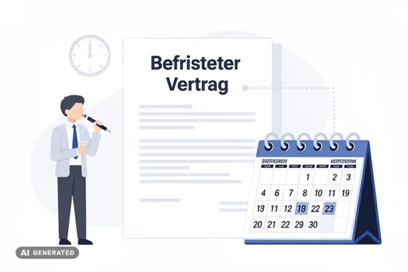 Symbolbild: befristeter Vertrag