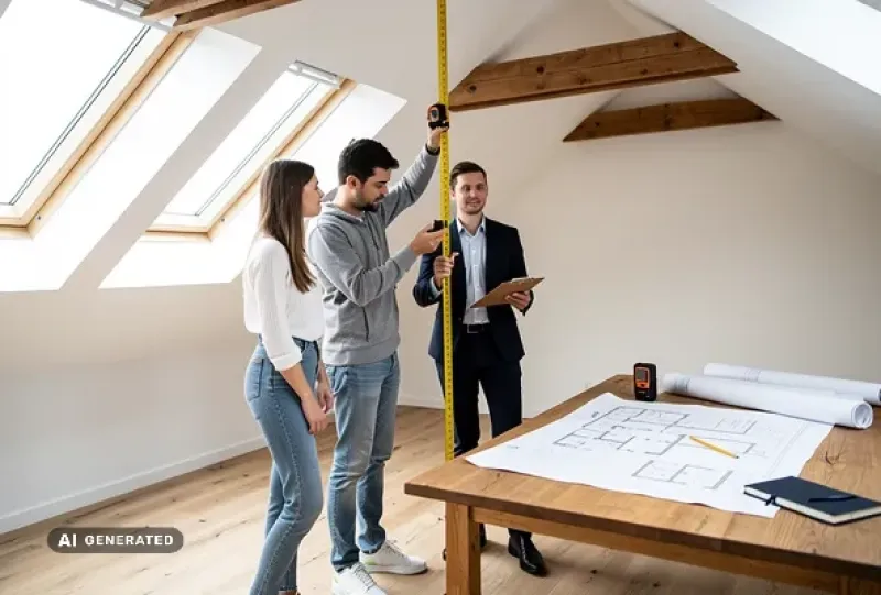 Ehepaar vermisst mit einem Architekten einen ausgebauten Dachboden