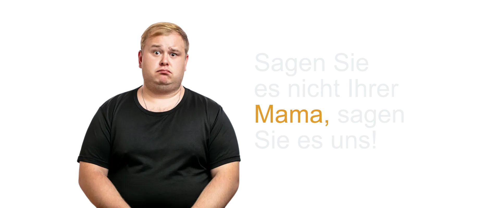 trauriger junger Mann